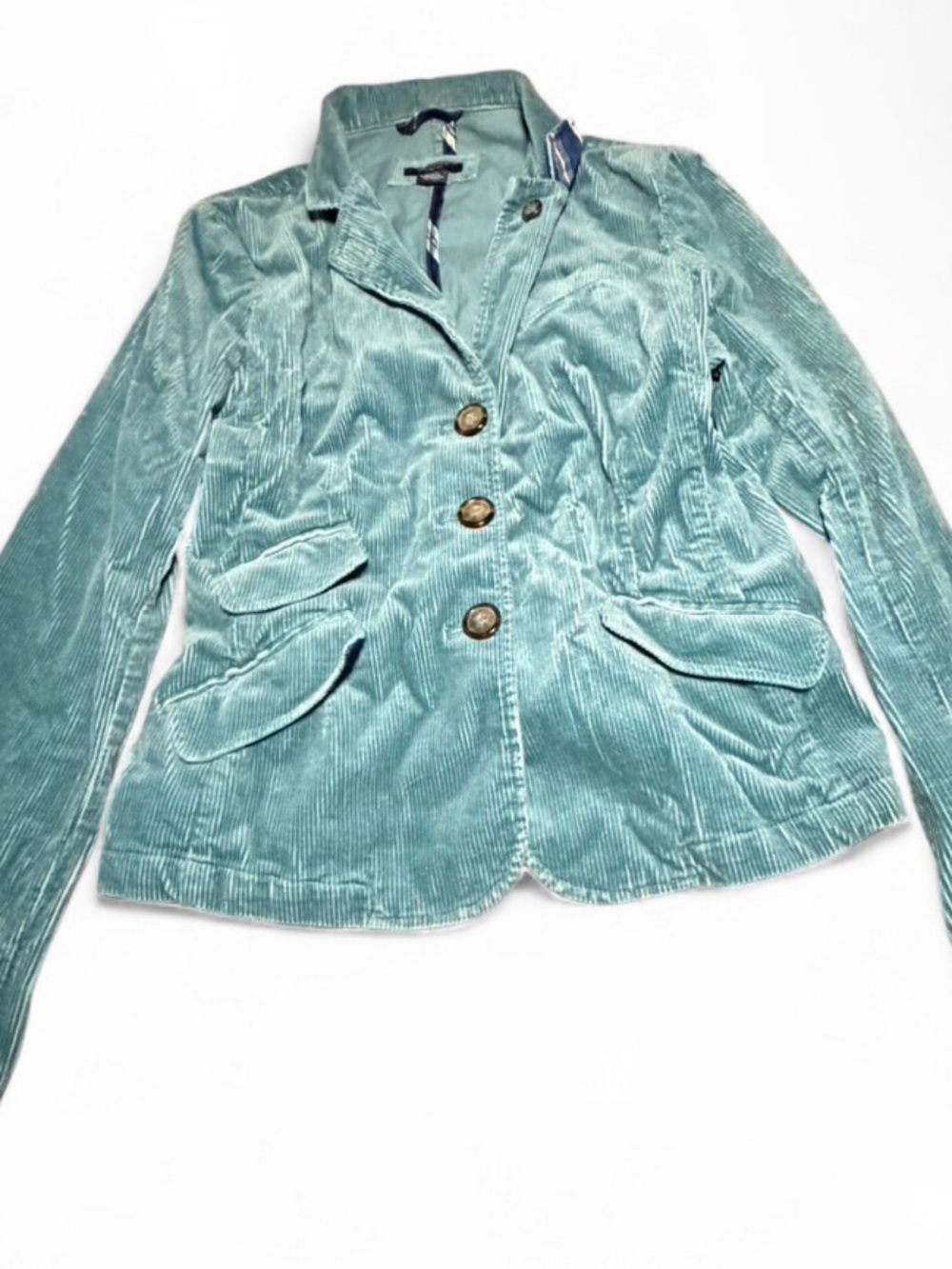Vintage American Eagle Corduroy Teal Blazer Jacket